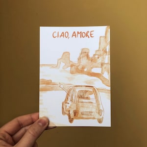 Carte de la collection « Italie » | Carte de voeux, carte postale « Ciao, Amore »