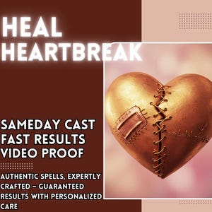 LOVE HEARTBREAK HEALING Spell | Emotional Restoration | Let Go of Pain | Heal a Broken Heart | Move On | Release Hurt | Emotional Strength