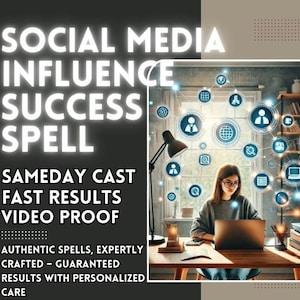 Gain SOCIAL MEDIA FOLLOWERS Spell | Viral Fame | Influencer Boost | TikTok Growth | Instagram Attraction | Online Engagement