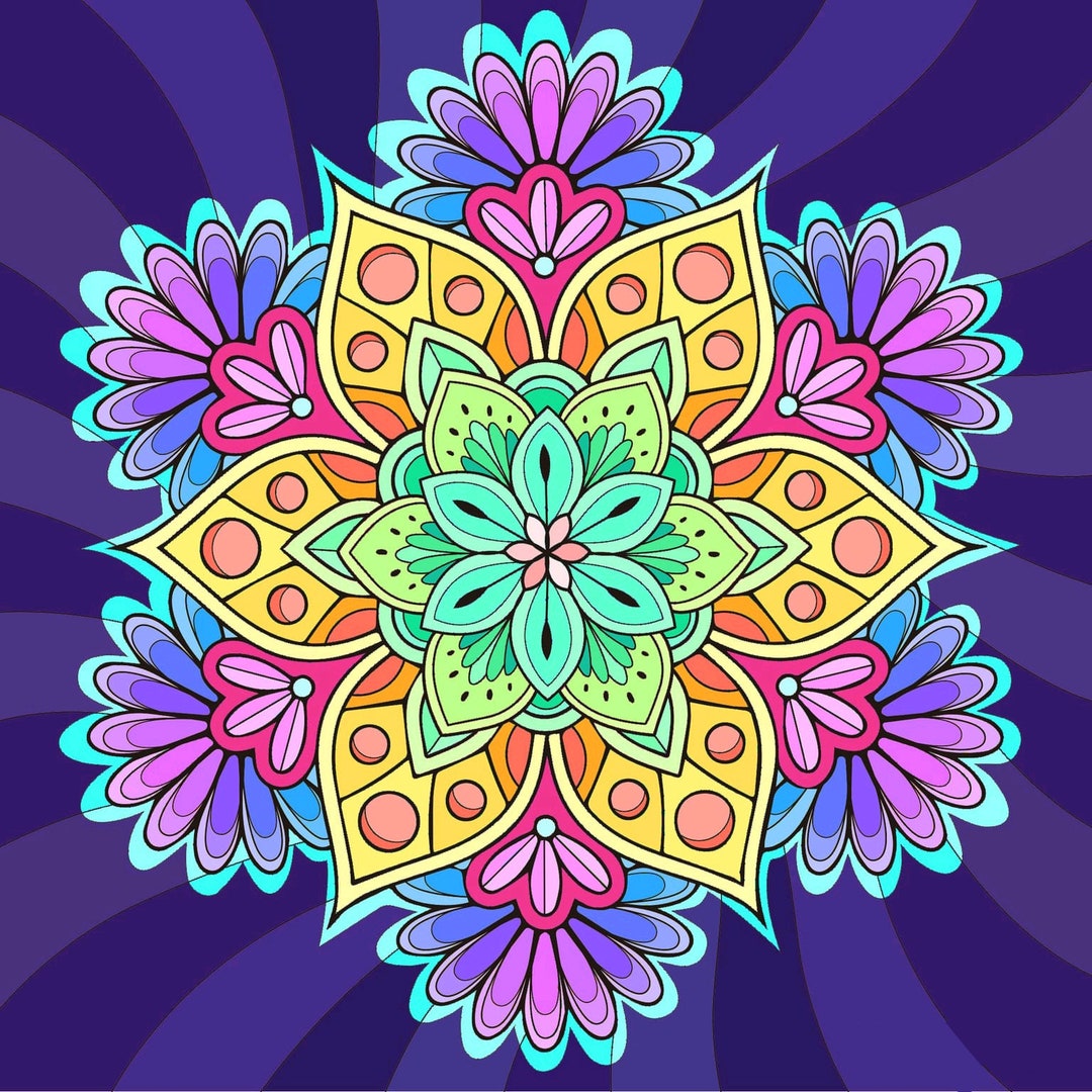 Mandala Coloring Pages for Kids and Adults | Digital Printable ...