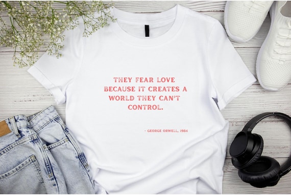 George Orwell 1984 T-Shirt: Dystopian Literary Tee, Bookworm Gift