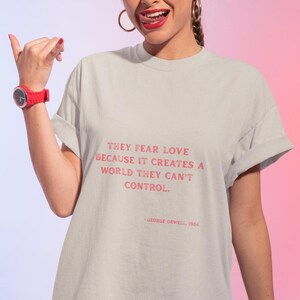 George Orwell 1984 T-Shirt: Dystopian Literary Tee, Bookworm Gift image 4