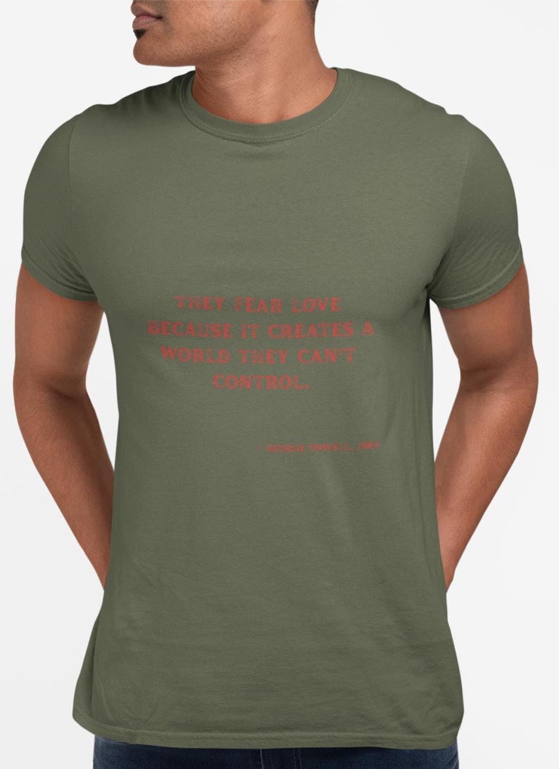 George Orwell 1984 T-Shirt: Dystopian Literary Tee, Bookworm Gift image 6