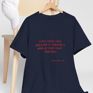 George Orwell 1984 T-Shirt: Dystopian Literary Tee, Bookworm Gift image 5