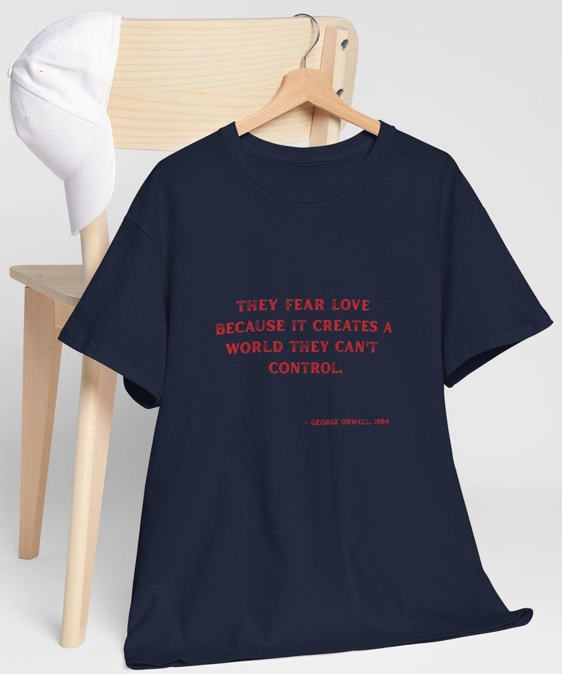 George Orwell 1984 T-Shirt: Dystopian Literary Tee, Bookworm Gift image 5