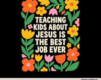 Teaching Kids About Jesus PNG SVG, Christian Teacher Shirt Design