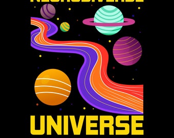 Neurodiverse Universe Png Svg, Embrace Neurodiversity Png, Autism Awareness, Autism Month, Neurodiversity, Sped Teacher Png, ADHD Design