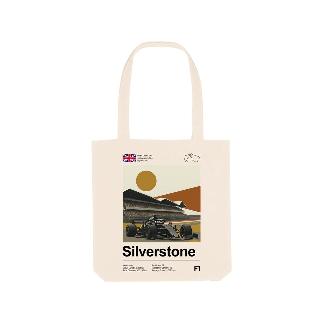 Wallet Silverstone Racing Silverstone Racing Circuit Organic Cotton Tote Bag, Retro Motorsport - Etsy