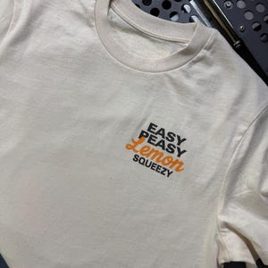 Lemon Squeezy Organic Cotton T-Shirt, Unisex Summer Slogan image 8