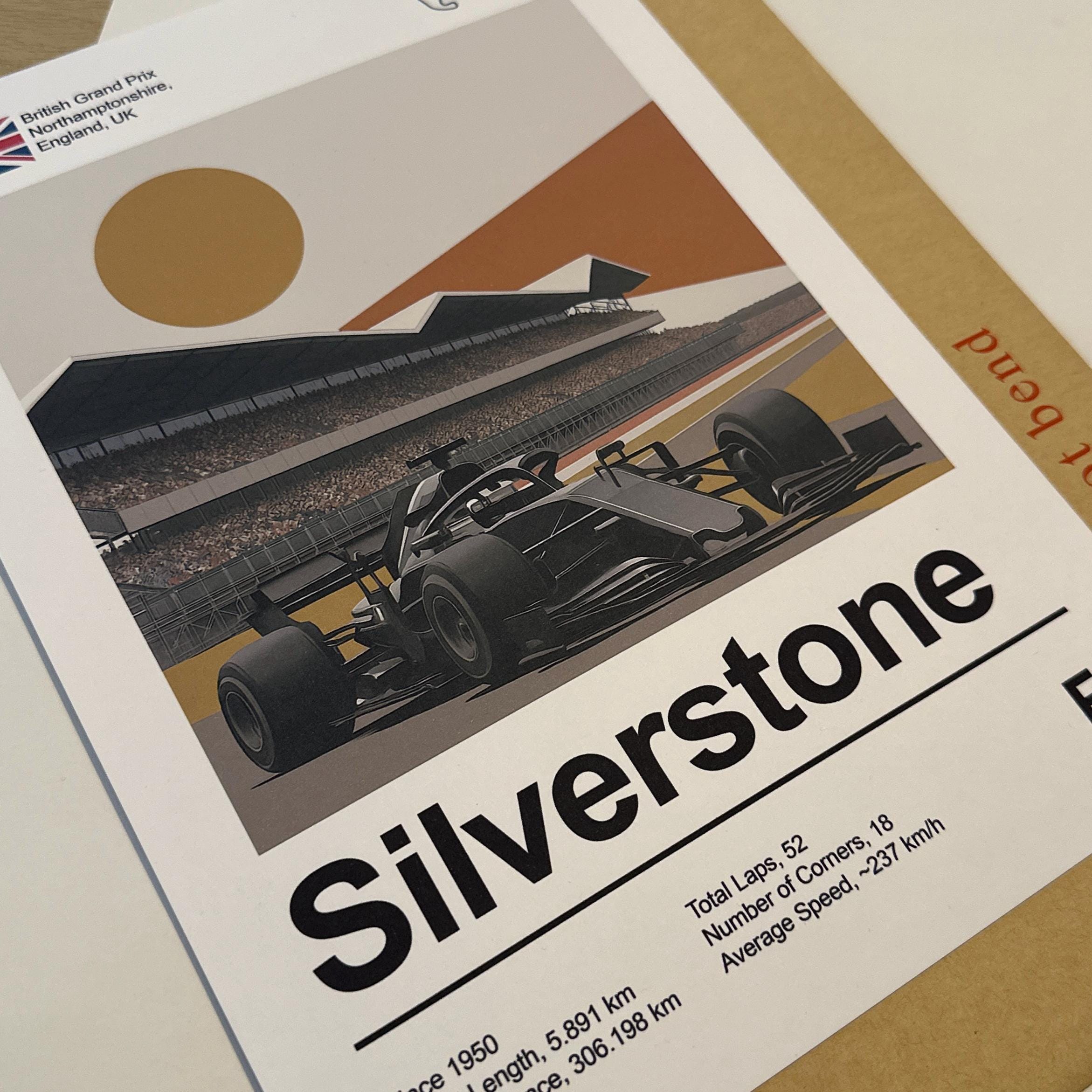 Wallet Silverstone Racing Silverstone Racing Circuit Poster, Motorsport Wall Art, British GP ...