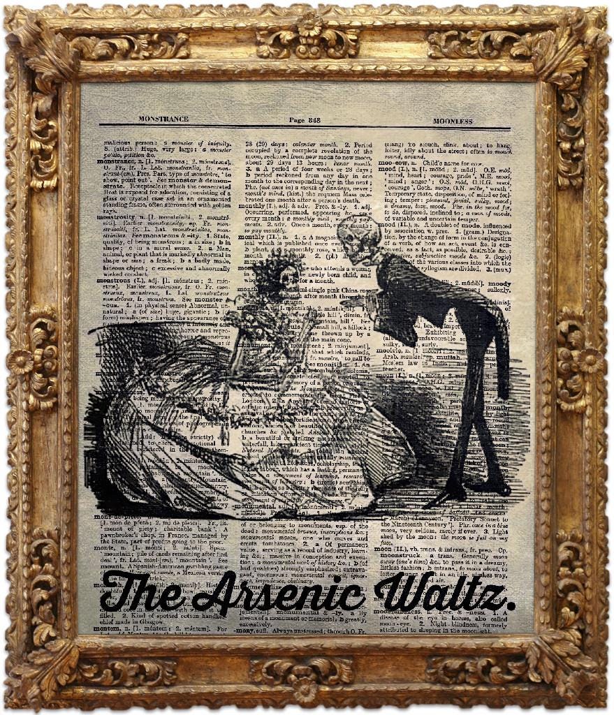 The Arsenic Waltz, Vintage Dictionary Art Print, Antique Picture, Wall ...