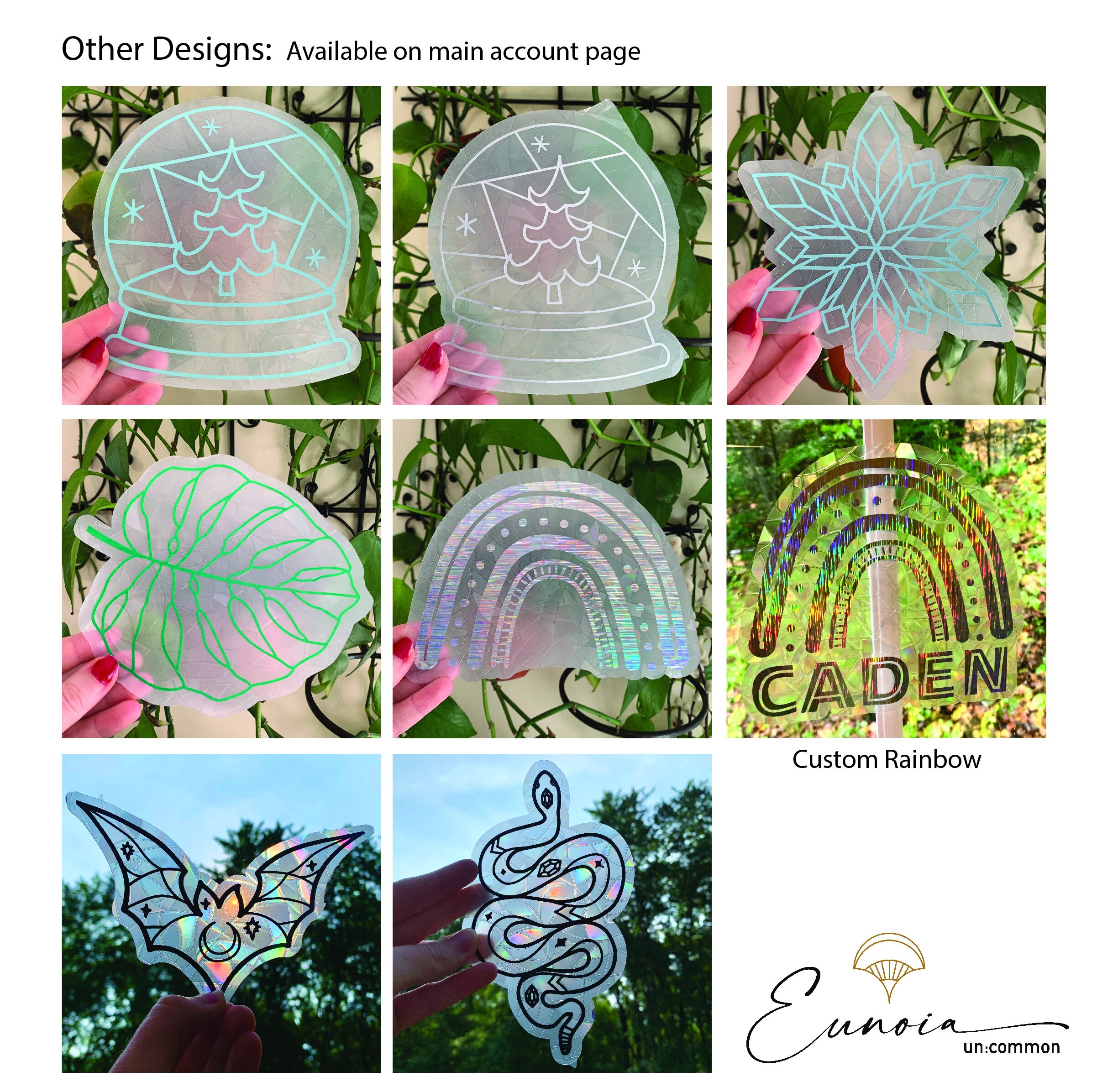 Snowflake: Rainbow Casting Suncatcher Window Cling - Etsy