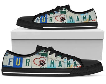 Fur Mama Custom Low Top Sneakers: Women's Gift