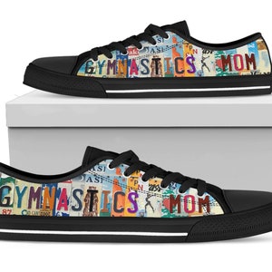 Tênis personalizados para ginástica, presente feminino para ela, tênis personalizados, tênis personalizados de cano baixo