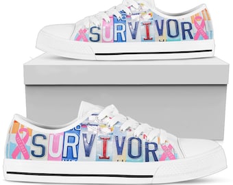 Personalisierte Brustkrebs Schuhe: Pink Ribbon Geschenk