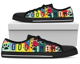 Hundemutter kundenspezifische Turnschuhe, Frauen Low Top Schuhe