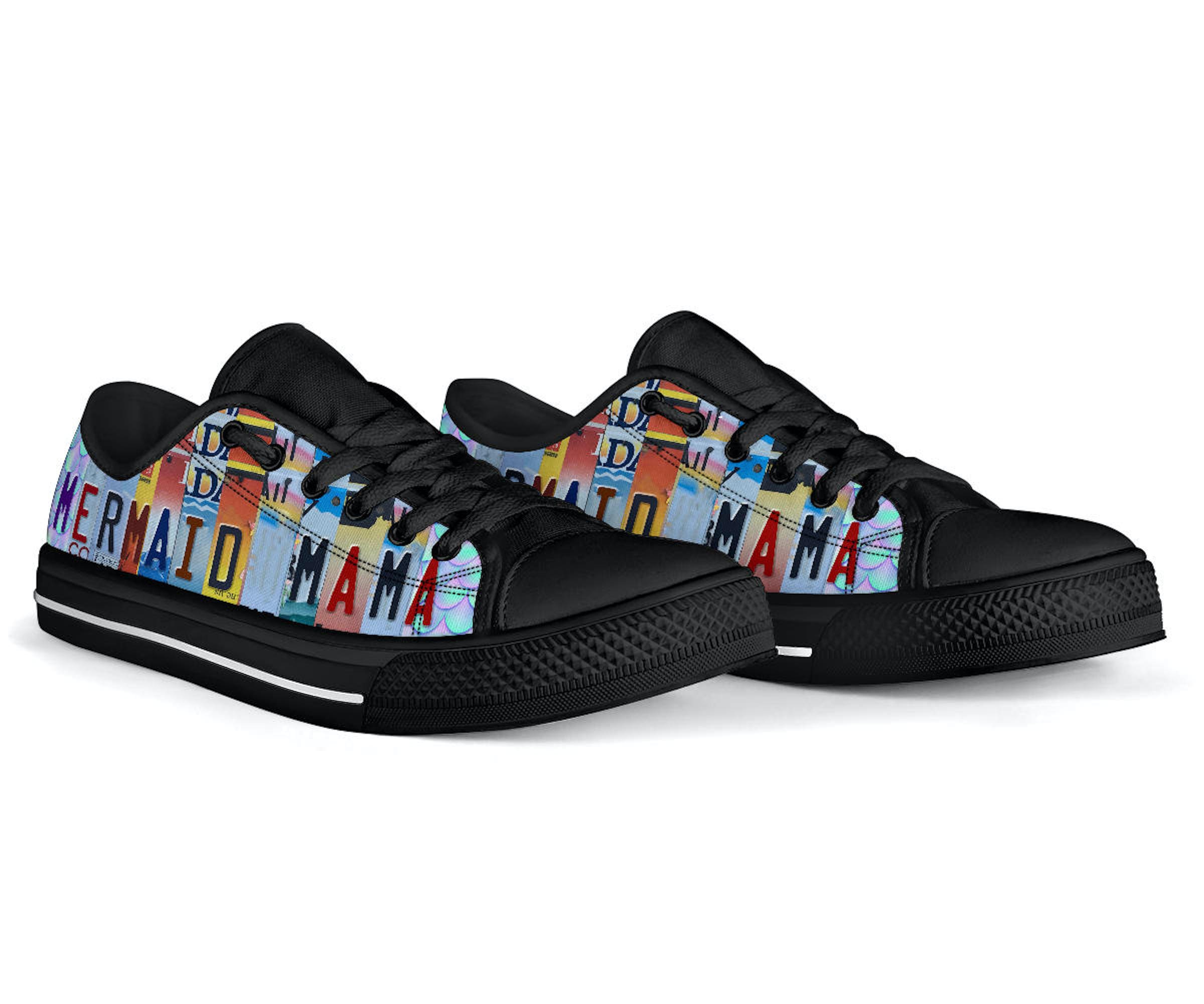 Mermaid Mama Custom Low Top Shoes: Women's Gift