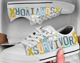 Anhang Cancer Survivor Schuhe: Amber Ribbon Bewusstsein, Kennzeichen Design