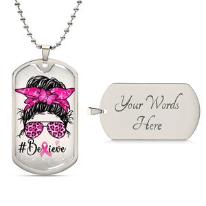 Personalized Breast Cancer Awareness Keychain: Warrior Support Gift