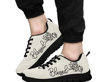 Handgefertigte gesegnete Wildflower Christian Sneakers