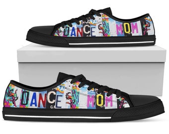 Custom sneakers van Dance Mom, gepersonaliseerde lage schoenen