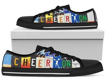 Cheer On Custom lage sneakers, cadeau voor dames