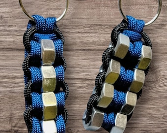 Fidget, Anxiety, Paracord, Hex Nut, Keychains and Backpack Bling