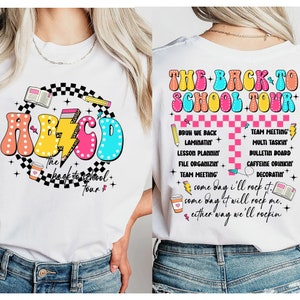 Back to School Teacher Tour Shirt, Teacher Tour Tee, Back to School Shirt, Elementary Middle School Teacher Shirt, First Day Of School Shirt