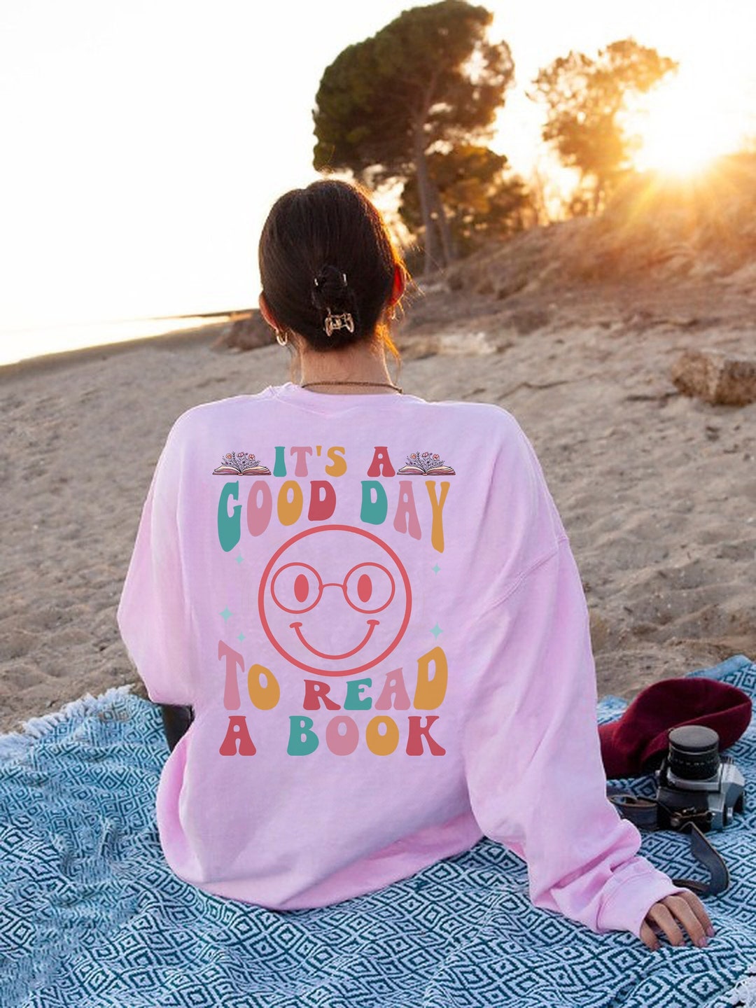 it-s-a-good-day-to-read-a-book-tshirt-funny-book-flower-etsy