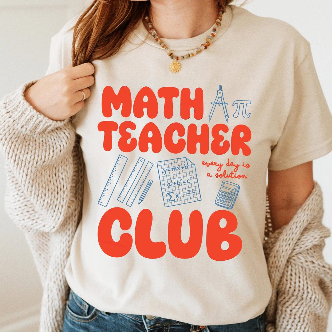 Math Sweaters Math Teacher Club Shirt, Trendy Mathematics Sweatshirt, New Teacher ...