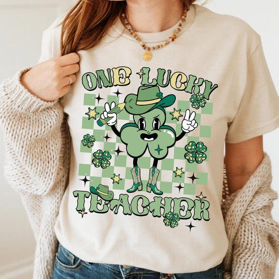 One Lucky Teacher Shirt, St Patrick's Day teacher Shirt, Howdy Teacher Shirt, Western Teacher Shirt, Teacher Apreciation Tee, Teacher Gift
