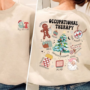 Occupational Therapy Christmas Shirt, Custom OT Christmas Shirt, Therapy Christmas Gift, Occupational Therapist, Special Education Shirt