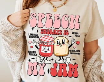 Sprachtherapie ist mein Jam-Shirt, Sprachpathologen-Shirt, Slp-Geschenk, SLPA-Abschluss-Shirt, Logopäden-T-Stück