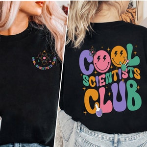 Cooles Wissenschaftler Club Shirt, Wissenschaft Bekleidung Shirt, Stamm Student Shirt, Geschenk für Wissenschaftslehrer, Chemie TShirt, zurück zur Schule Shirt
