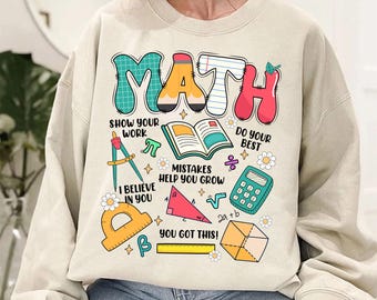 Camiseta de profesor de matemáticas, sudadera de matemáticas, camiseta "Es un buen día para hacer matemáticas", sudadera de profesor STEM, camiseta de agradecimiento al profesor, regalo para ella