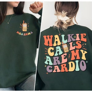 Las llamadas de walkie son mi camisa Cadio, camisa personalizada de maestro Sped, camisa de psicólogo escolar, maestra Groovy Sped, camisa de terapeuta de comportamiento