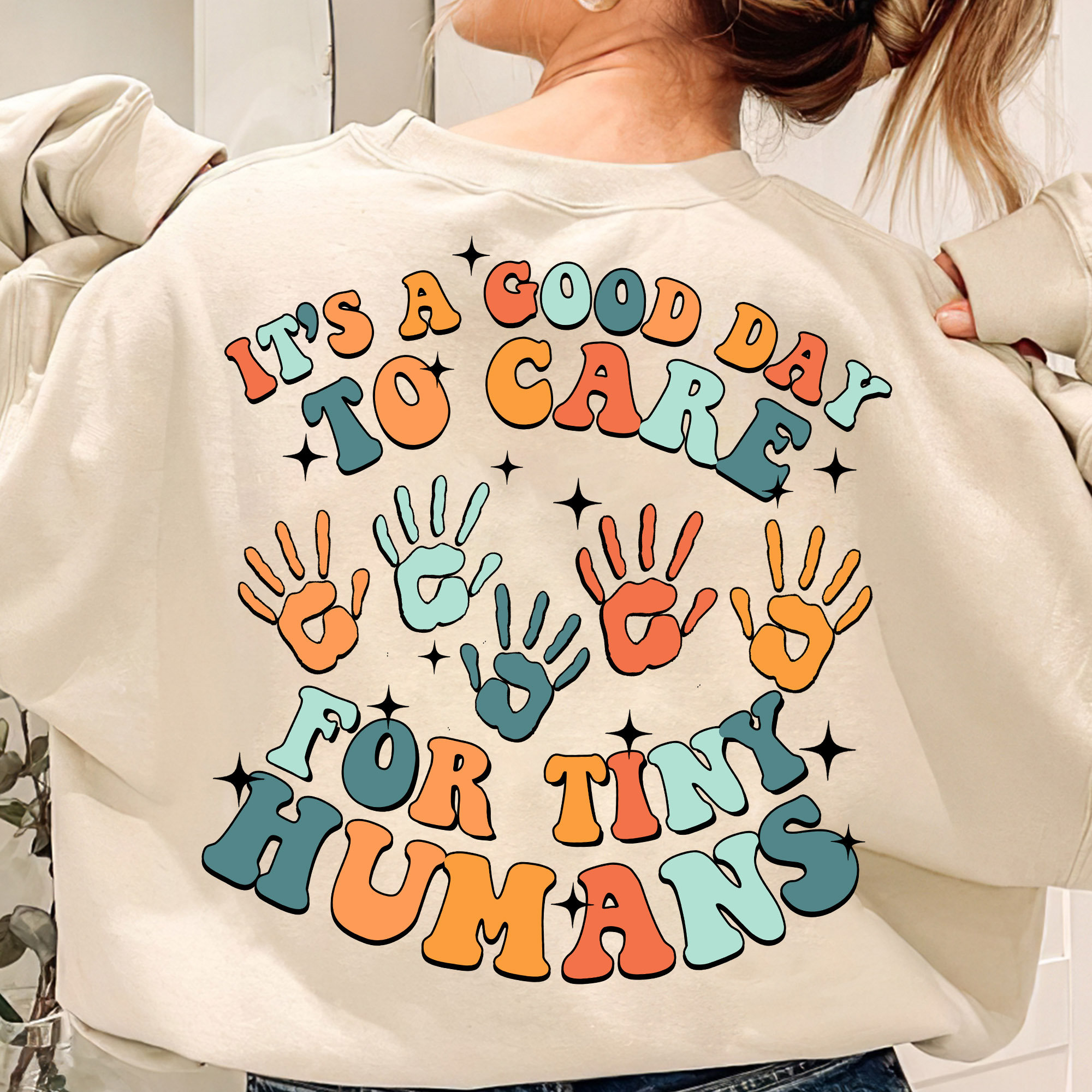 It&#39;s A Good Day To Care For Tiny Humans Shirt, Daycare Teacher Shirt, Gift For Babysitter Gift For Preschool Teacher, Teacher Shirt