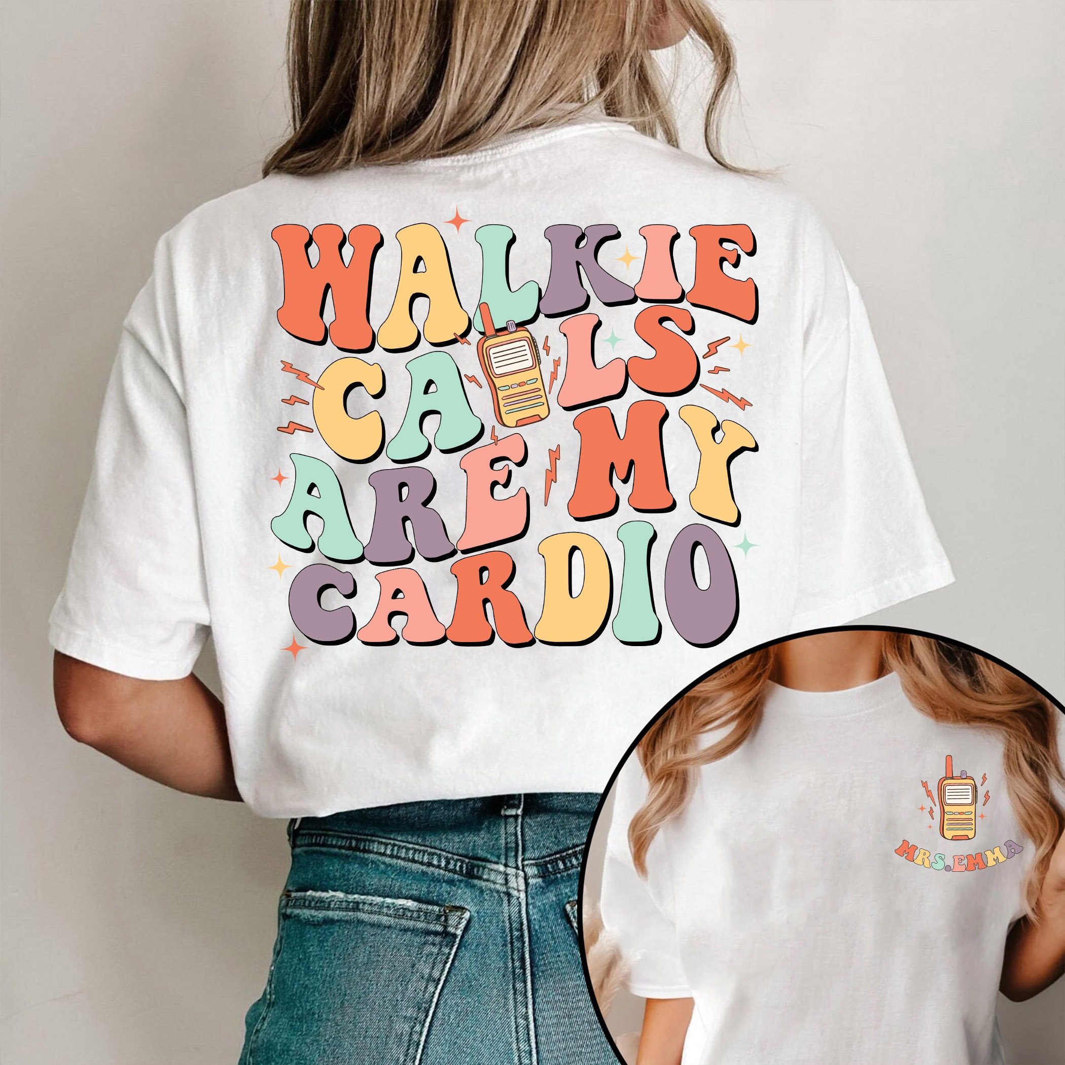 Walkie Calls Are My Cadio Shirt, Custom Sped Teacher Sweatshirt