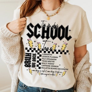 Back to School Teacher Tour Shirt, Teacher Tour Tee, Back to School Shirt, Elementary Middle School Teacher Shirt, First Day Of School Shirt