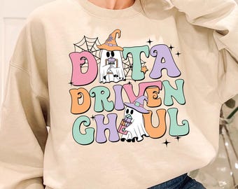 Camiseta Data Driven Ghoul, sudaderas Aba de Halloween, comportamiento aplicado, sudadera de terapia Aba, camiseta Rbt, camiseta BCBA, camiseta de terapia conductual