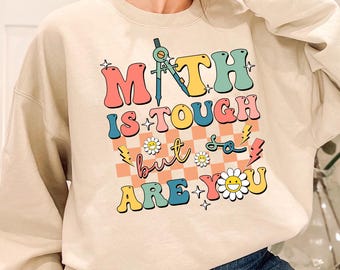 Chemise de prof de maths, les maths sont difficiles mais vous l'êtes aussi, chemise d'appréciation de prof de maths, cadeau prof, t-shirt prof, chemise amateur de maths