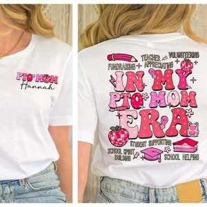 In My Pto Mom Era Shirt, Parent Teacher Organization Shirt, Parent Teacher Association Shirt, Back To School Shirt, Gift For Parent Teacher