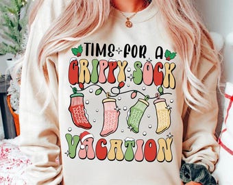 Mental Health Matters Shirt, Christmas Grippy Sock Vacation Shirt, Funny Self Care, Go Therapy Shirt, Funny Metal Health Shirt