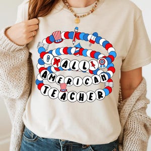 4. Juli Lehrer Shirt, 4. Juli Lehrer T-Shirt, Gedenktag Lehrer Wertschätzung Geschenk, Lehrer Sweatshirt, Lehrer Geschenk