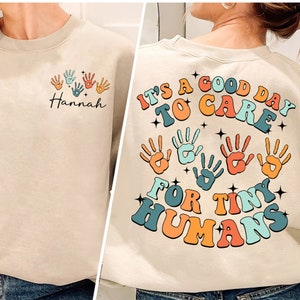 It's A Good Day To Care For Tiny Humans Shirt, Daycare Teacher Shirt, Gift For Babysitter Gift For Preschool Teacher, Teacher Shirt