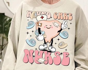 Camiseta divertida de enfermera de cuidado de heridas, "Es un buen día para curar", camiseta del equipo de cuidado de heridas, camiseta de enfermera especialista, regalo para estudiantes de enfermería.