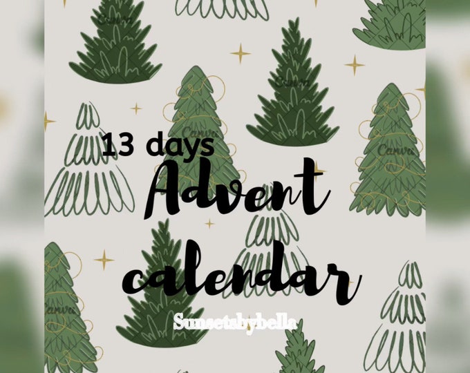 13 Day Advent Calendar Etsy 13 Day Advent Calendar Etsy