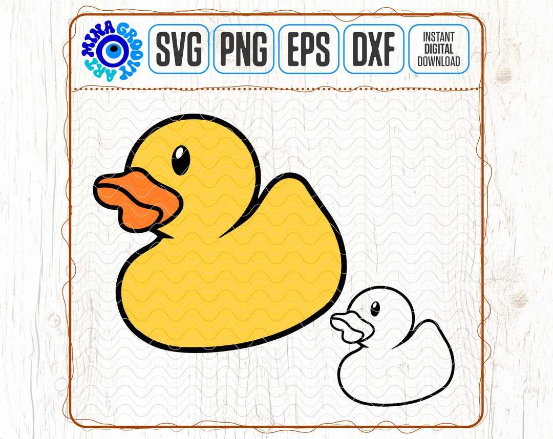 Bath Duck Svg, Rubber Duck Svg, Duck Svg, Duckling Svg, Toy Duck Svg ...