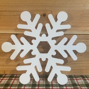 White Wood Snowflake 14 - On Sale - Bed Bath & Beyond - 34200216