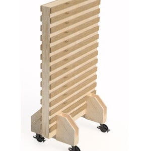 Mobil förvaringsvägg med franska klammer - DIY-ritningar för träbearbetning - Garageorganisation - Förvaring i hobbyrum - Utrymmesoptimering - Digital nedladdning